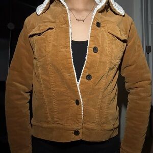 Rue21 Tan Lightweight Corduroy Shirt Jacket